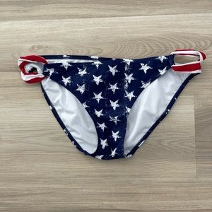 COPY - Red, white and blue swim bikini bottoms